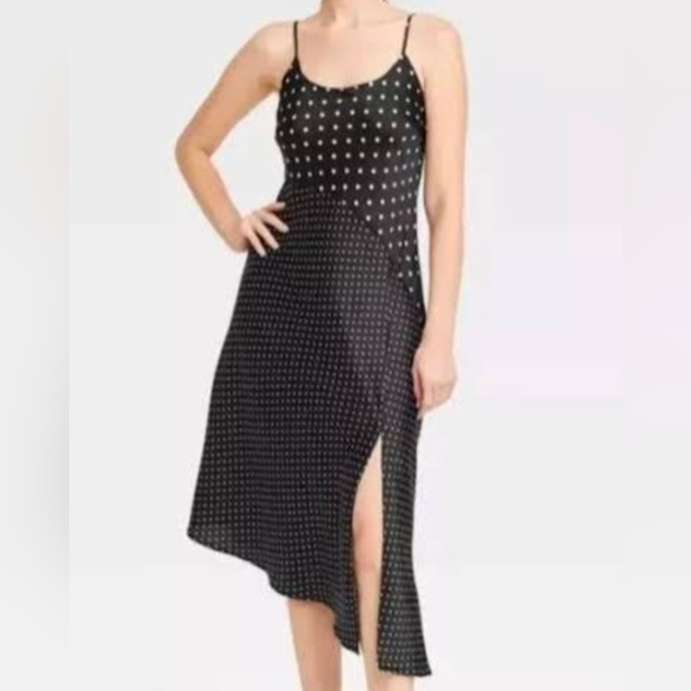 A New Day Polka Dot Midi Dress